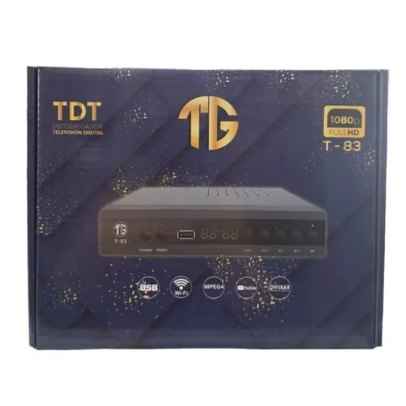 Mini TDT decodificador TV Señal Colombia HD Antena + Control