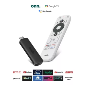 Dispositivo Streaming Watch ONN, resolucion Full HD con Chromecast integrado